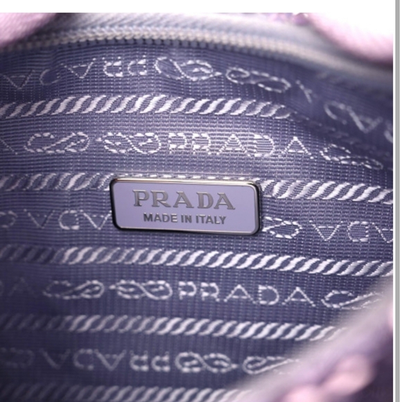 NWT AUTHENTIC PRADA PAILLETTES LILAC SEQUIN MINI RE-EDITION BAG PURSE $2000 - Picture 8 of 9